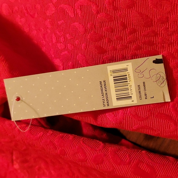 NWT SZ Large Vintage Laura Ashley Red Tapestry ♥️ Jacket - Picture 9 of 9